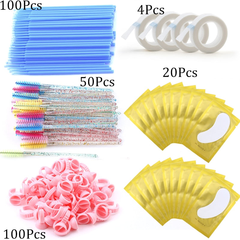 Suprimentos para extensão de cílios - Kit Completo