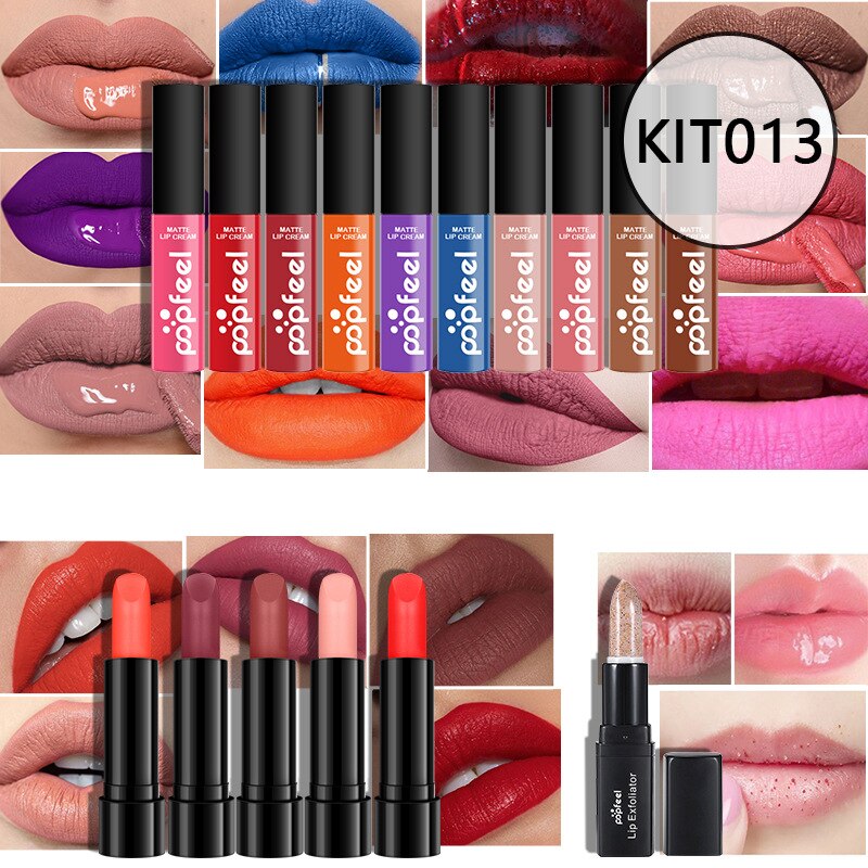 Kits de maquiagem POPFEEL para iniciantes Tudo em um kit de maquiagem.  Conjuntos de maquiagem de beleza profissional + Bolsa de cosméticos.