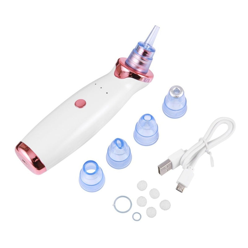 Aspirador de poros - Removedor de cravos - Sucção contra Acne - Peeling e Limpeza facial - Microdermoabrasão de Diamante.