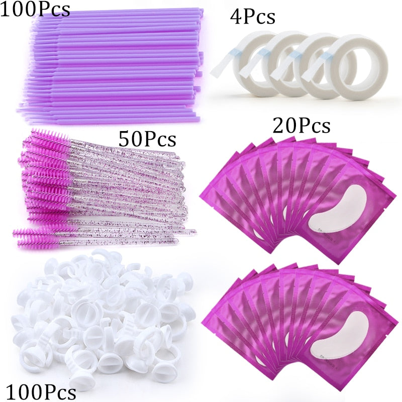 Suprimentos para extensão de cílios - Kit Completo