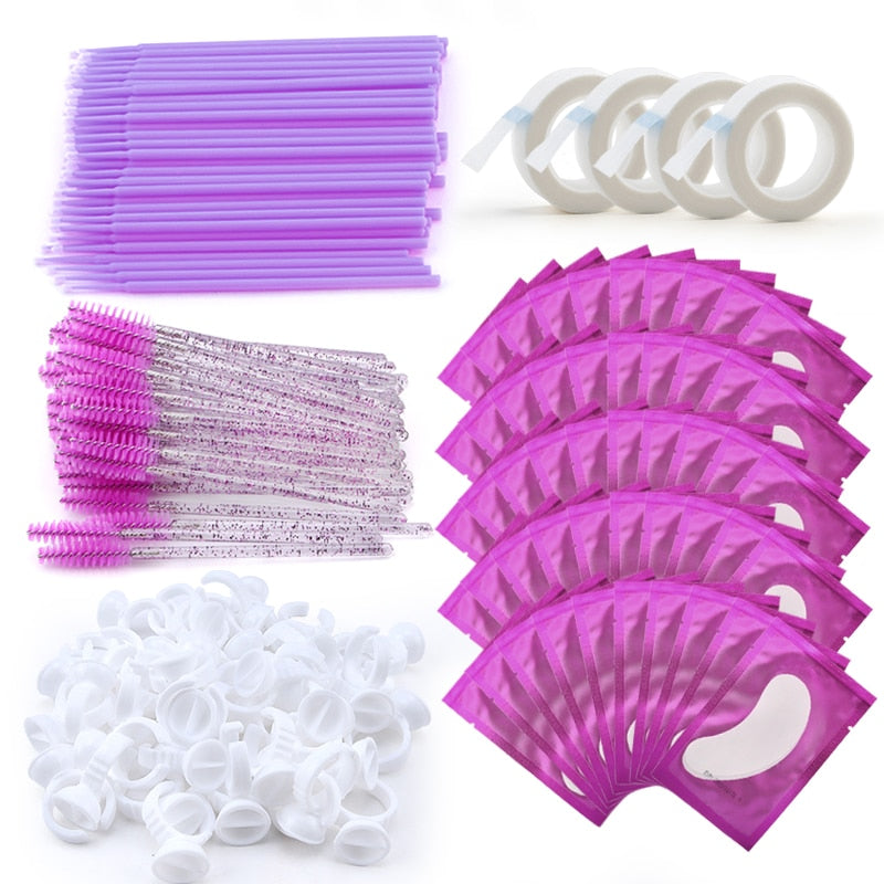 Suprimentos para extensão de cílios - Kit Completo