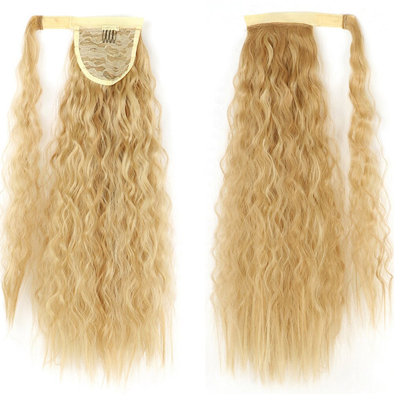 MERISIHAIR - Cabelo Sintético Longo, Reto, Moldável, c/ Presilha, Rabo de Cavalo, Extensão de Cabelo - Resistente ao Calor.