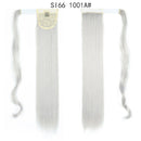 MERISIHAIR - Cabelo Sintético Longo, Reto, Moldável, c/ Presilha, Rabo de Cavalo, Extensão de Cabelo - Resistente ao Calor.