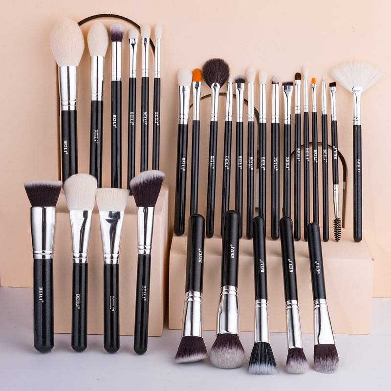 BEILI Goat - Conjunto de Pincéis de Maquiagem, Pincéis para Sombra de Maquiagem Profissional.