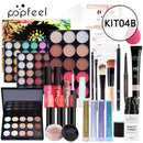 Kits de maquiagem POPFEEL para iniciantes Tudo em um kit de maquiagem.  Conjuntos de maquiagem de beleza profissional + Bolsa de cosméticos.