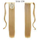 MERISIHAIR - Cabelo Sintético Longo, Reto, Moldável, c/ Presilha, Rabo de Cavalo, Extensão de Cabelo - Resistente ao Calor.