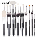 BEILI Goat - Conjunto de Pincéis de Maquiagem, Pincéis para Sombra de Maquiagem Profissional.