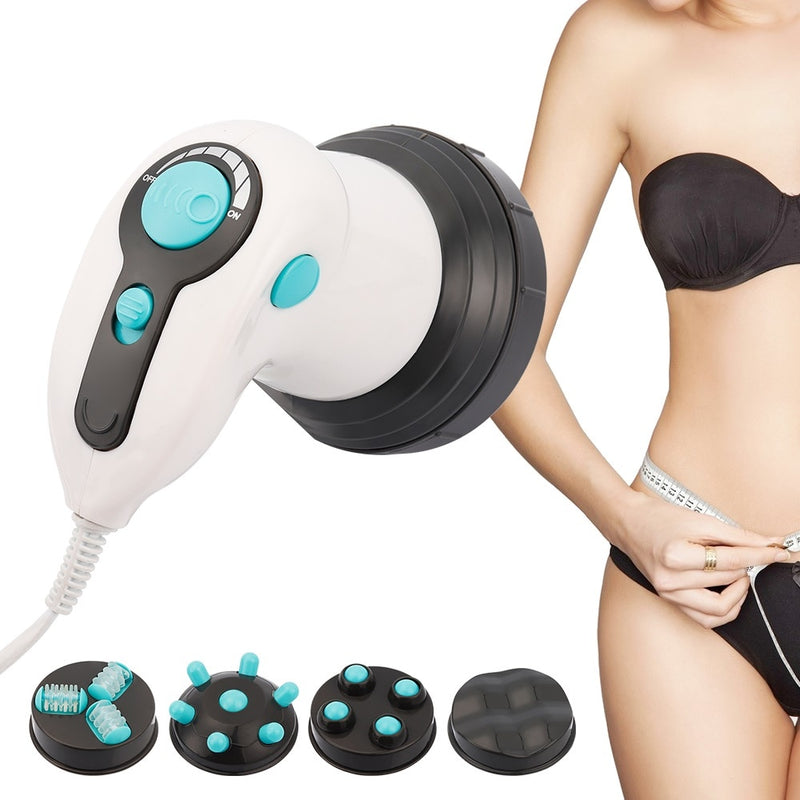 4 em 1 Massageador Elétrico Infravermelho Anti-Celulite Corporal Emagrecedor e Relaxante Múscular. Dispositivo Rolo 3D para perda de gordura.