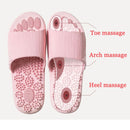 Massageador de pés de reflexologia, Chinelos de banho macios, Alívio de tensão Acupuntura, Ferramenta de massagem nos pés Chinelos de casa antiderrapantes. Cuidados saudáveis.