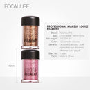 FOCALLURE - Sombras cosméticas em Glitter - 18 cores acetinadas e brilhantes.