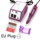 Lixadeira de unhas - Aparelho elétrico para manicure - Conjunto de brocas e Fresas com 10 peças Conjunto de removedor de cutícula - Máquina de pedicure - Arte em unhas.