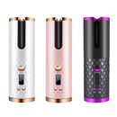 Modelador de cabelo automático recarregável, portátil, display LCD.