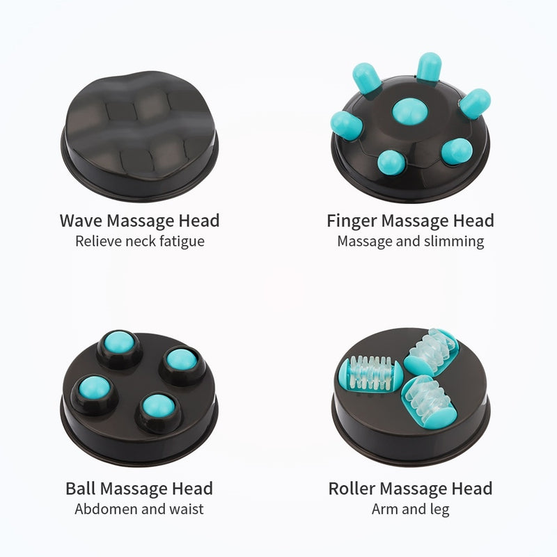 4 em 1 Massageador Elétrico Infravermelho Anti-Celulite Corporal Emagrecedor e Relaxante Múscular. Dispositivo Rolo 3D para perda de gordura.