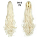 LISI GIRL Cabelo Sintético - 56 centímetros - Presilha em Rabo de Cavalo - Longo, Ondulado, Moldável, Resistente ao Calor.