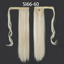 MERISIHAIR - Cabelo Sintético Longo, Reto, Moldável, c/ Presilha, Rabo de Cavalo, Extensão de Cabelo - Resistente ao Calor.