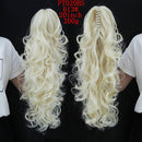 LISI GIRL Cabelo Sintético Feminino - Rabo de Cavalo com Presilhas.