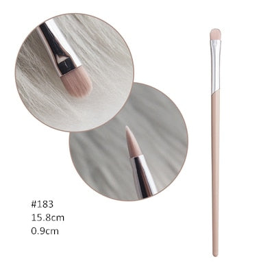 Pincéis Cosméticos Nude Rosa - Pó, Blush, Pincel Iluminador, Sombra, Contorno Nariz, Sobrancelha, Lábio, Pincéis De Maquiagem.
