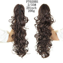 LISI GIRL Cabelo Sintético Feminino - Rabo de Cavalo com Presilhas.