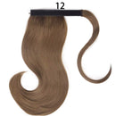 MERISIHAIR - Cabelo Sintético Longo, Reto, Moldável, c/ Presilha, Rabo de Cavalo, Extensão de Cabelo - Resistente ao Calor.