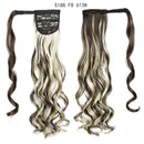 MERISIHAIR - Cabelo Sintético Longo, Reto, Moldável, c/ Presilha, Rabo de Cavalo, Extensão de Cabelo - Resistente ao Calor.
