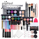 Kits de maquiagem POPFEEL para iniciantes Tudo em um kit de maquiagem.  Conjuntos de maquiagem de beleza profissional + Bolsa de cosméticos.