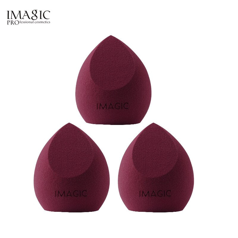 IMAGIC - 3 Pçs Puff de Maquiagem - Esponja Profissional, Base, Creme, Corretivo - Ferramenta de Maquiagem Multiuso.