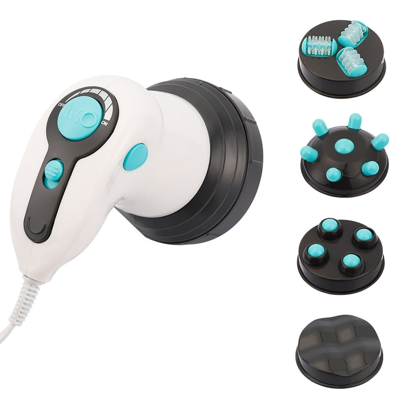 4 em 1 Massageador Elétrico Infravermelho Anti-Celulite Corporal Emagrecedor e Relaxante Múscular. Dispositivo Rolo 3D para perda de gordura.