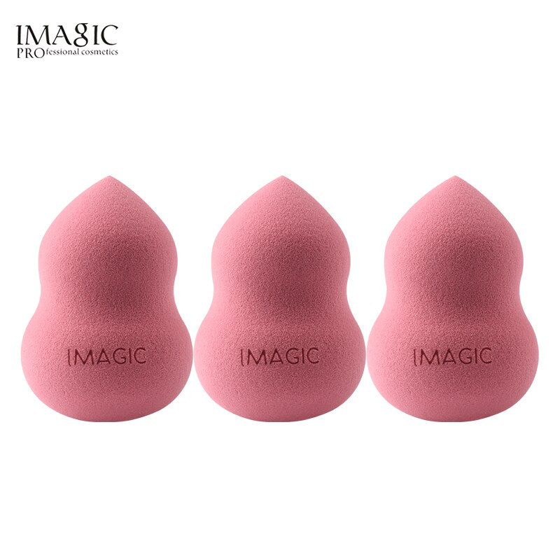 IMAGIC - 3 Pçs Puff de Maquiagem - Esponja Profissional, Base, Creme, Corretivo - Ferramenta de Maquiagem Multiuso.
