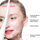 3 pcs Natural Pedra de Jade  - Pedra de Quartzo Rosa - Ferramentas para Rosto Pescoço Costas Corpo.