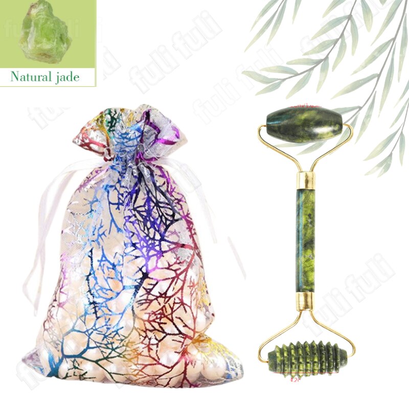 3 pcs Natural Pedra de Jade  - Pedra de Quartzo Rosa - Ferramentas para Rosto Pescoço Costas Corpo.