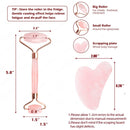 3 pcs Natural Pedra de Jade  - Pedra de Quartzo Rosa - Ferramentas para Rosto Pescoço Costas Corpo.