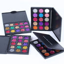 15 Cores c/ Diamante e Lantejoulas - Sombra Cosmética Bandeja c/ Glitter e Pérolas Metálicas.